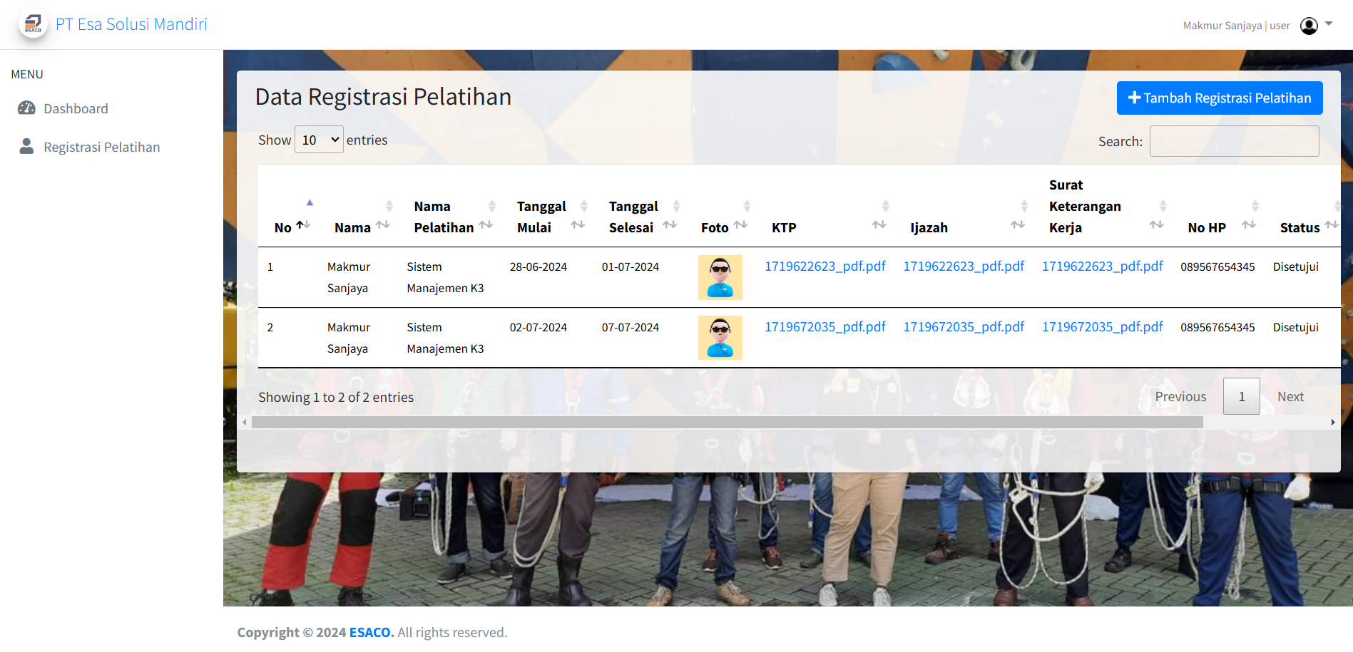 Sistem Informasi Pelatihan Thumb 5