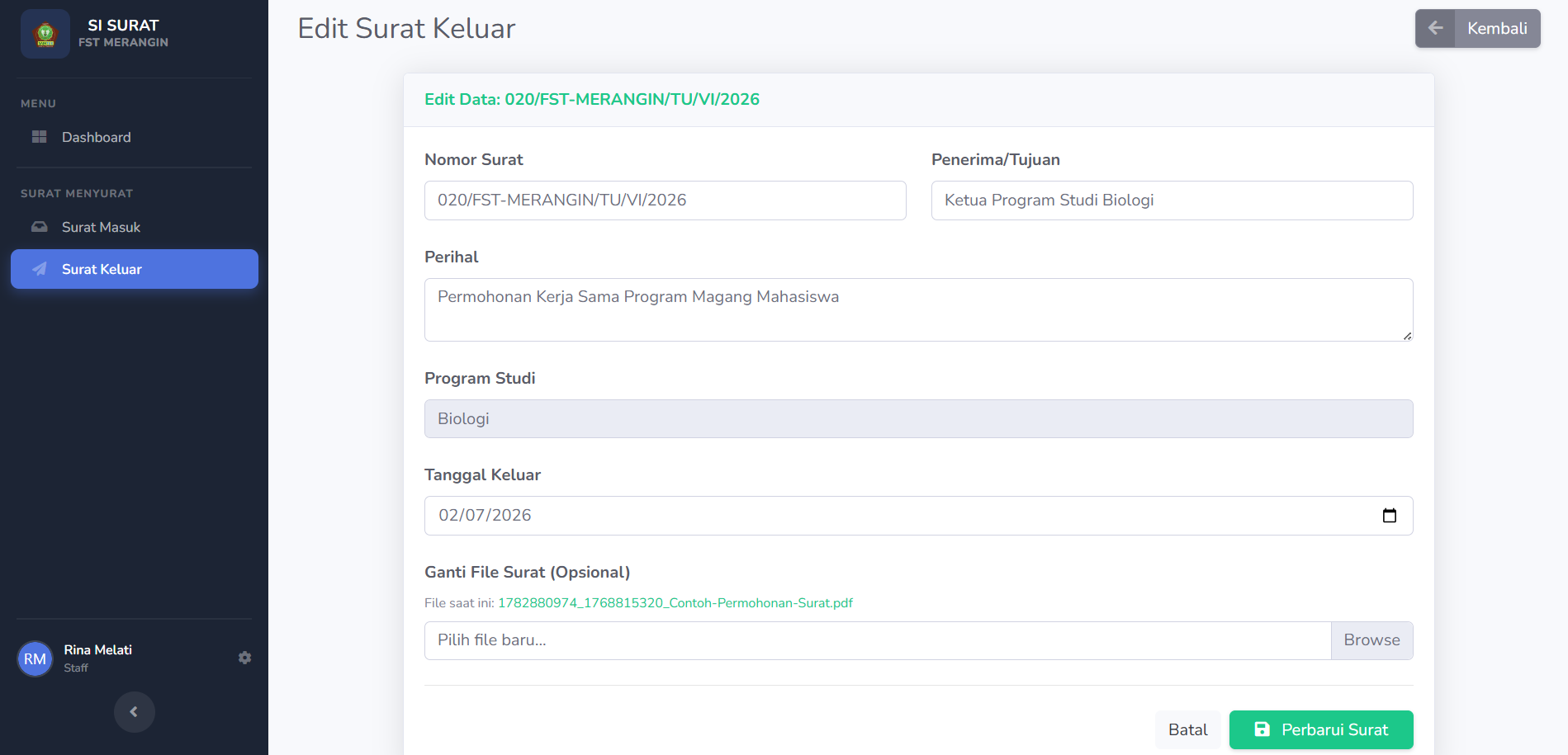 Sistem Informasi Surat FST Thumb 15