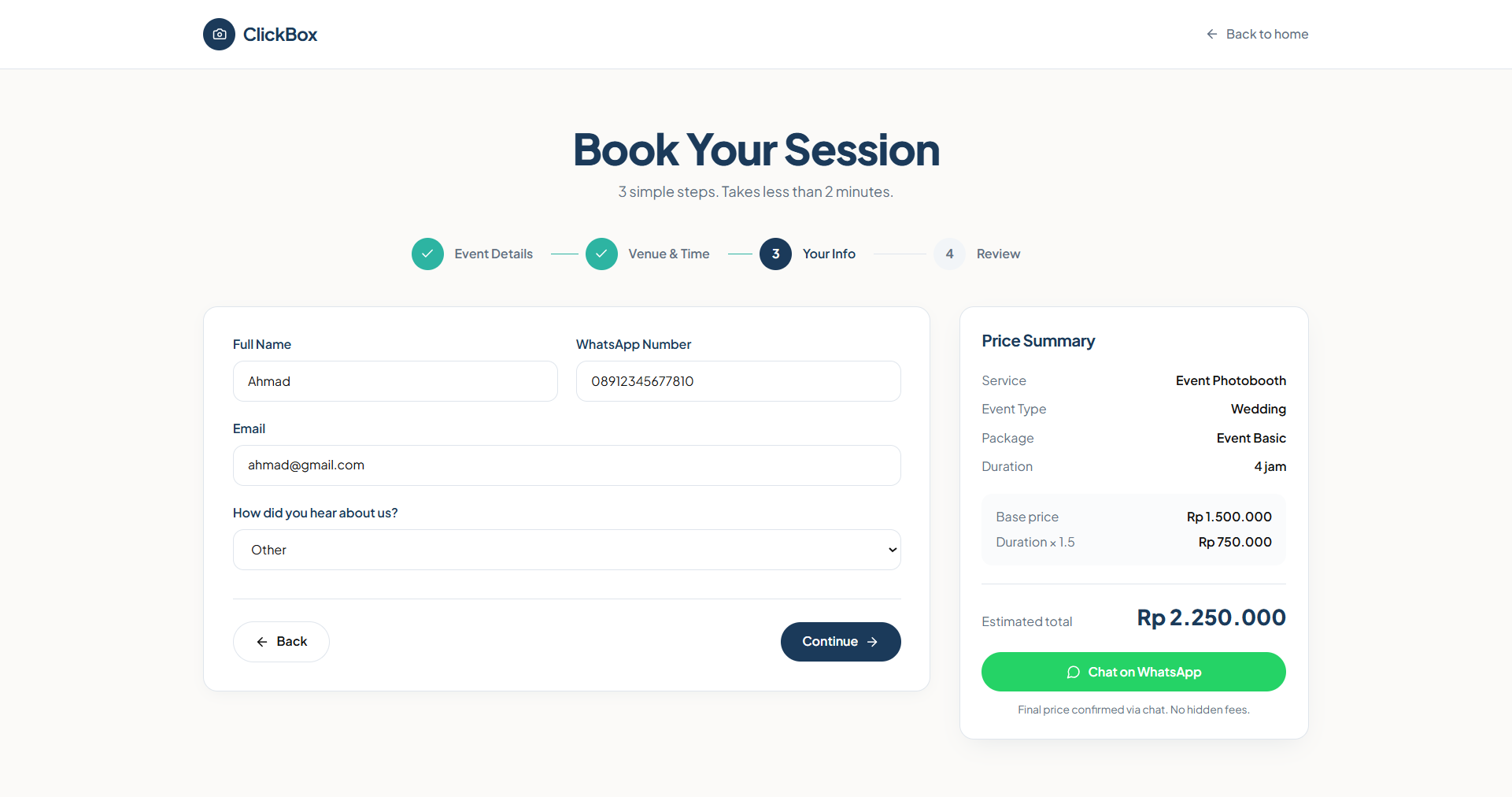 ClickBox - Booking a Photo Booth or Photobox Event Session Thumb 5